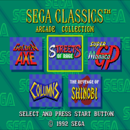 Sega Classics 5-in-1 (U) Title Screen